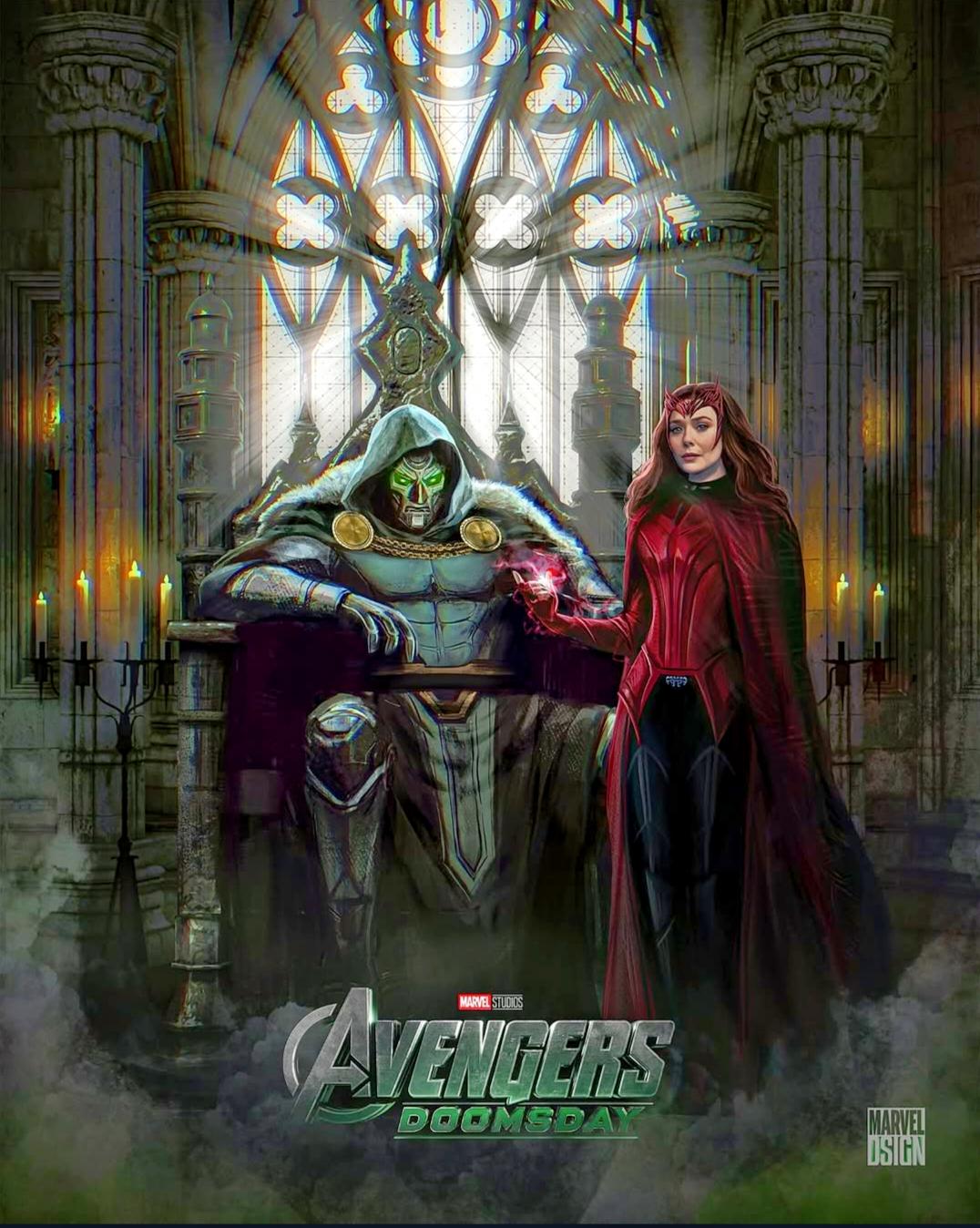 Doom and the Scarlet Witch — fan poster by marveldsign